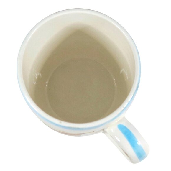 Nasco Japan “Hear Ye” Child’s Mug 1940s Ceramic Trumpet Banner Cup - Picture 6 of 7